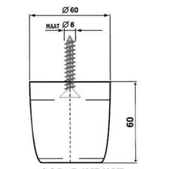 SKIR'CO Pack Van 4 Stuks Zwarte Kunststof Meubelpoten, Hoogte 70 Mm Ronde Oe 50 Mm Meubelpoten Met M8 Bouten Bankpoten Inclusief Moeren 4 659556449 SKIR'CO Pack Van 4 Stuks Zwarte Kunststof Meubelpoten, Hoogte 70 Mm Ronde Oe 50 Mm Meubelpoten Met M8 Bouten Bankpoten Inclusief Moeren 4 659556449